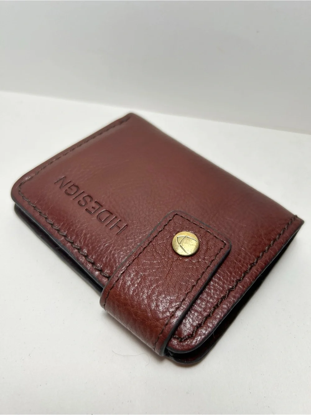 Hidesign Bose W2 Men's Genuine Brown Leather Wallet, Rebels Collection, EUC
